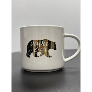 "Papa Bear" -Threshold Porcelain Coffee Mug Cup.